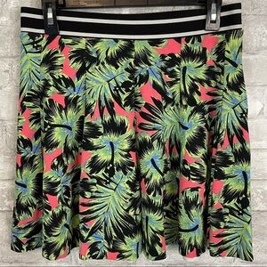 Topshop Tropical Stretchy Skirt